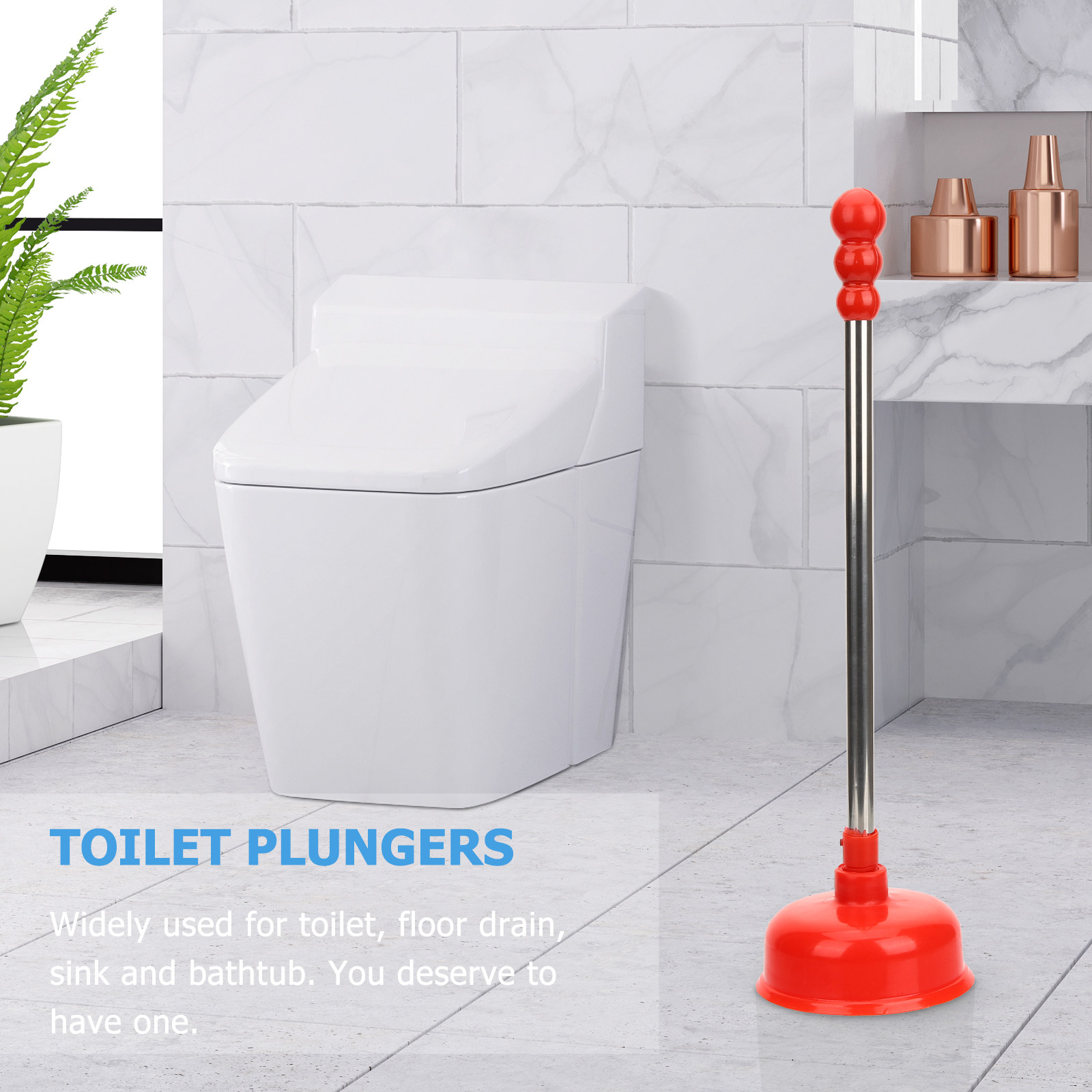 Heavy Duty Long Handle Toilet  - огляд і ціна Plunger Toilet